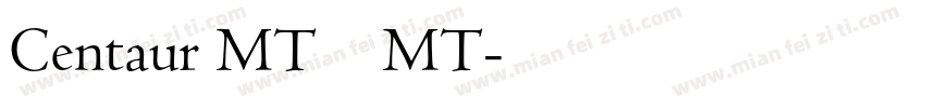 Centaur MT 半人马MT字体转换